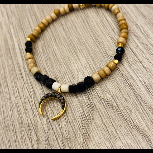 Masai Glass Beads with Spinel Gemstone Stones & 14 Gold Filled Spacers. - Picture 1 of 1